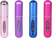 Portable 5Ml Atomizer Bottle, Mini Refillable Perfume Spray, Scent Pump Case, Perfume Atomizer Refillable Travel Pack of 4Pcs