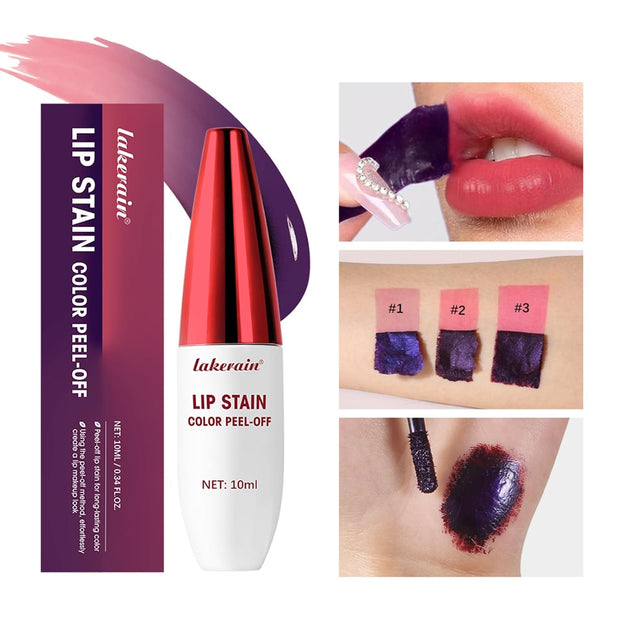 Lip Liner Stain Peel off Lip Tint Tattoo Long Lasting Waterproof Nourishing Lip Liner Matte Finish Lip Stain Moisturizing Lipstick Set