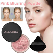 Allurabeauty Blurring Powder, Blurring Setting Powder by Allura, Allurabeauty Pink Setting Powders, Blurring Setting Powders Loose Setting for All Skin Tones