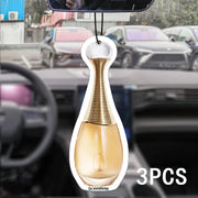 Gilt Perfume Bottle Glass Car Incense Car Perfume Perfume Lasting Stay Pendant Air Outlet Perfume Bag