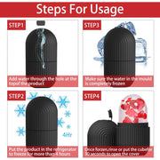 Reusable Ice Face Roller Beauty Ice Facial Rollers Mold Facial Massage Beauty Skin Care Tools Contour Leakproof Facial Massager
