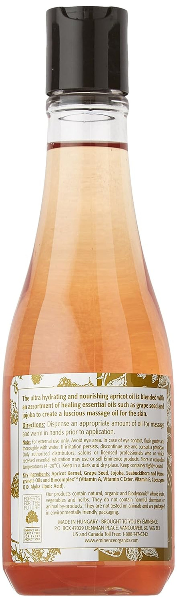 Apricot Body Oil for Unisex - 8.2 Oz Oil