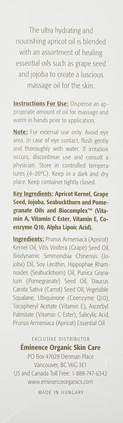 Apricot Body Oil for Unisex - 8.2 Oz Oil