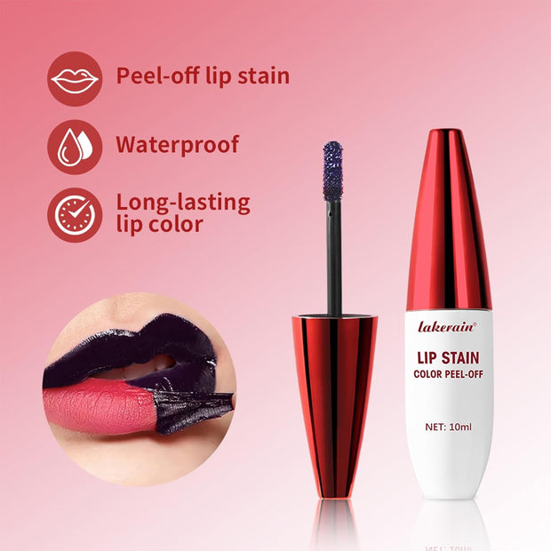 Lip Liner Stain Peel off Lip Tint Tattoo Long Lasting Waterproof Nourishing Lip Liner Matte Finish Lip Stain Moisturizing Lipstick Set