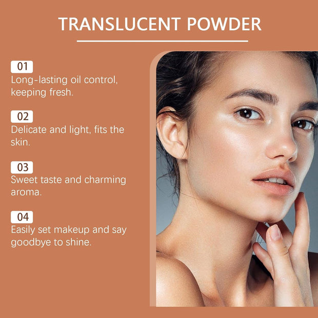 Allurabeauty Blurring Powder, Blurring Setting Powder by Allura, Allurabeauty Pink Setting Powders, Blurring Setting Powders Loose Setting for All Skin Tones