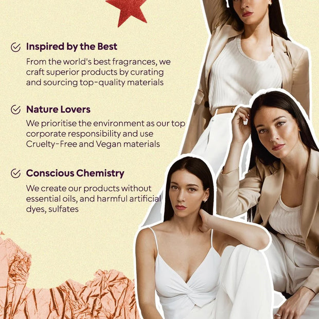 Bella Vita Organic Woman Perfume Gift Set for Women Luxury Scent Long Lasting Fragrance, 4X20 Ml Perfumes