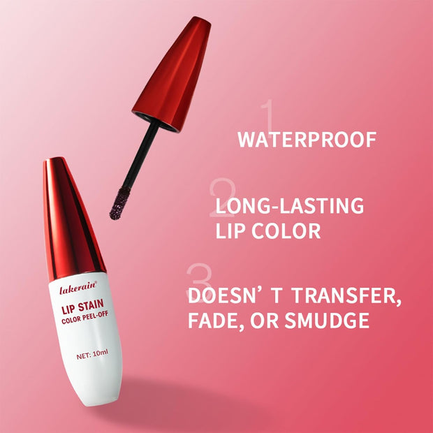 Lip Liner Stain Peel off Lip Tint Tattoo Long Lasting Waterproof Nourishing Lip Liner Matte Finish Lip Stain Moisturizing Lipstick Set