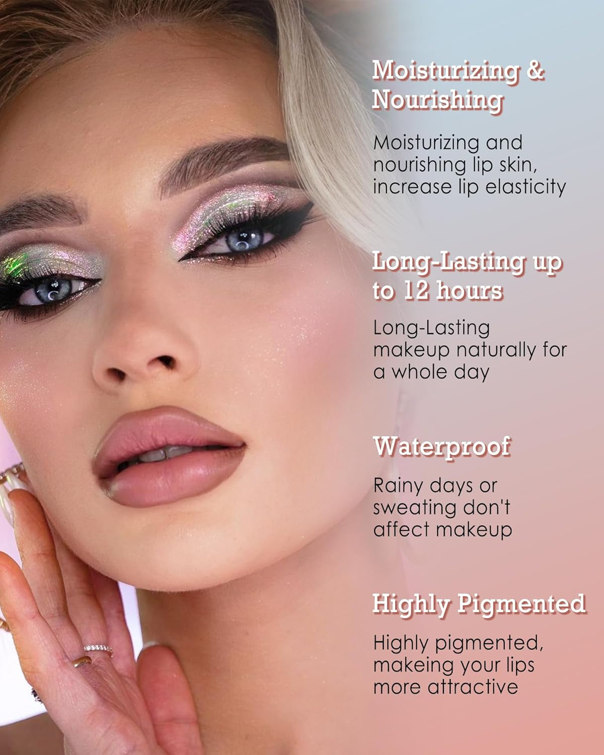 Peel off Long Lasting Waterproof Lip Liner, 2Pcs Tattoo Stain Transfer-Proof High Pigmented Color Lip Tint All-Day Stay Lipliner Makeup for Women (Nude Pink+Neutral Mauve)